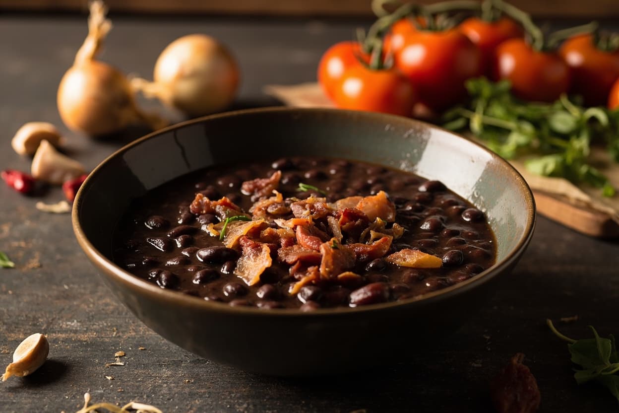 Sopa de Feijão Preto Black Bean Soup