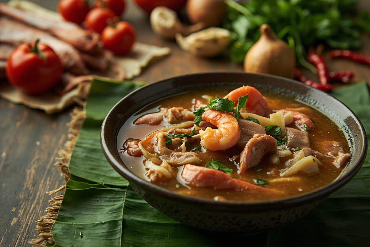 Sour Pork and Shrimp Sinigang