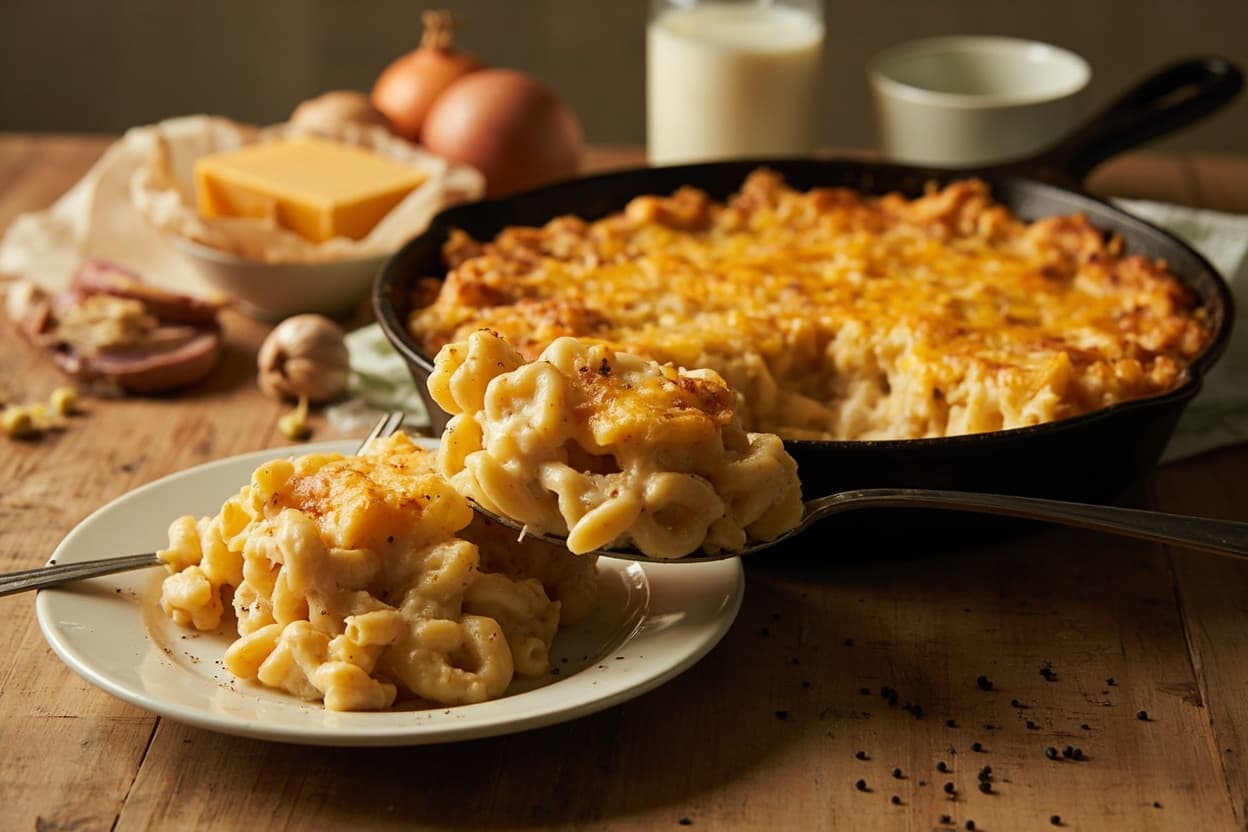Southern Baked Macaroni and Cheddar