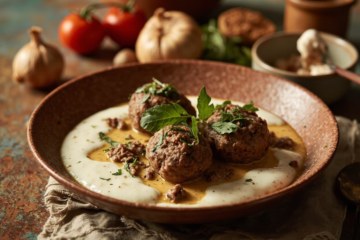 Spiced Beef Kofta in Yogurt Gravy