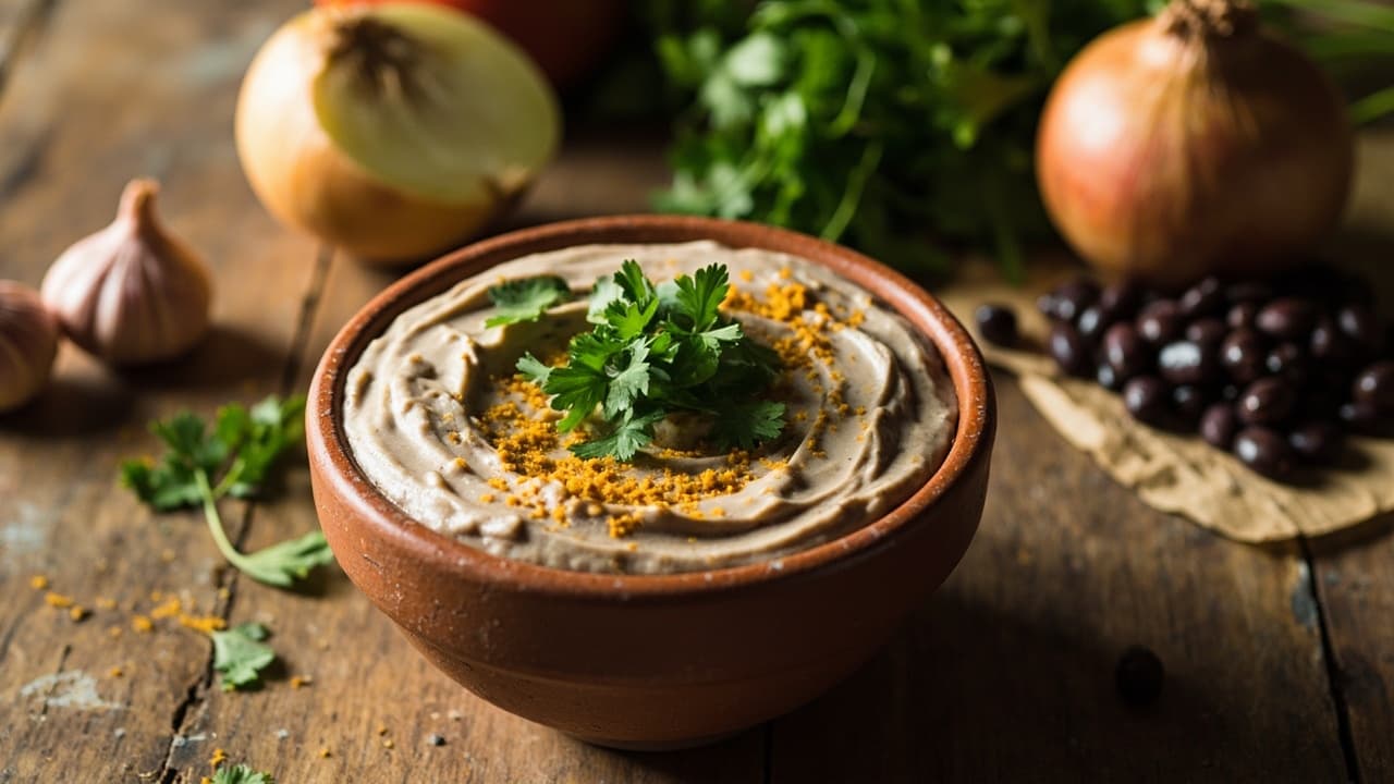 Spiced Black Bean and Coconut Milk Dip