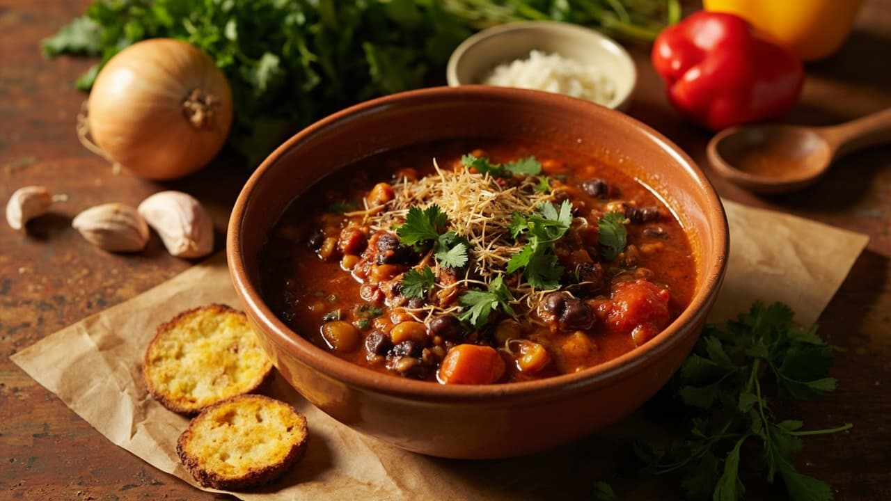 Spiced Black Bean and Tomato Stew