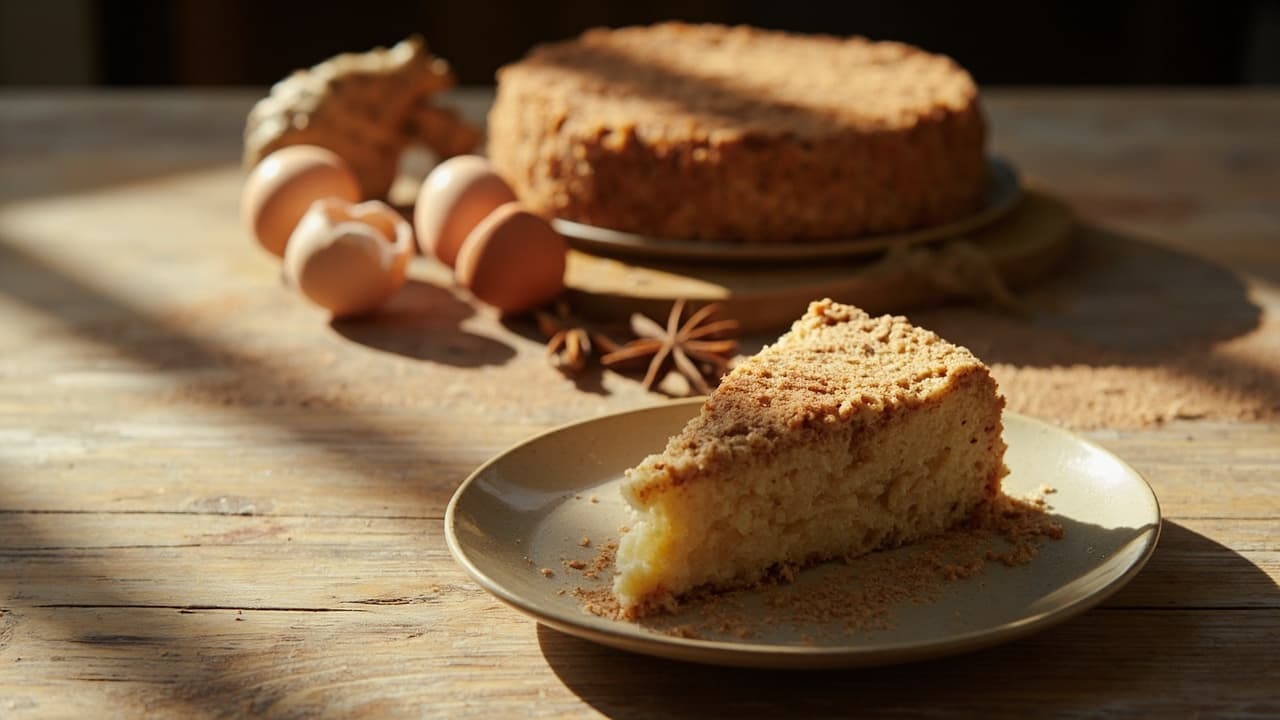 Spiced Buckwheat Yogurt Cake with Ginger and Star Anise