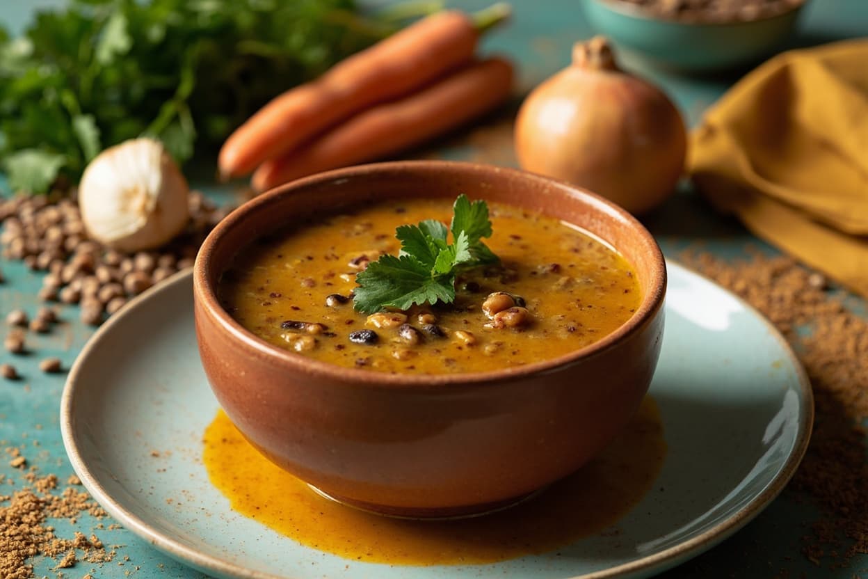 Spiced Lentil Soup with Toasted Cumin