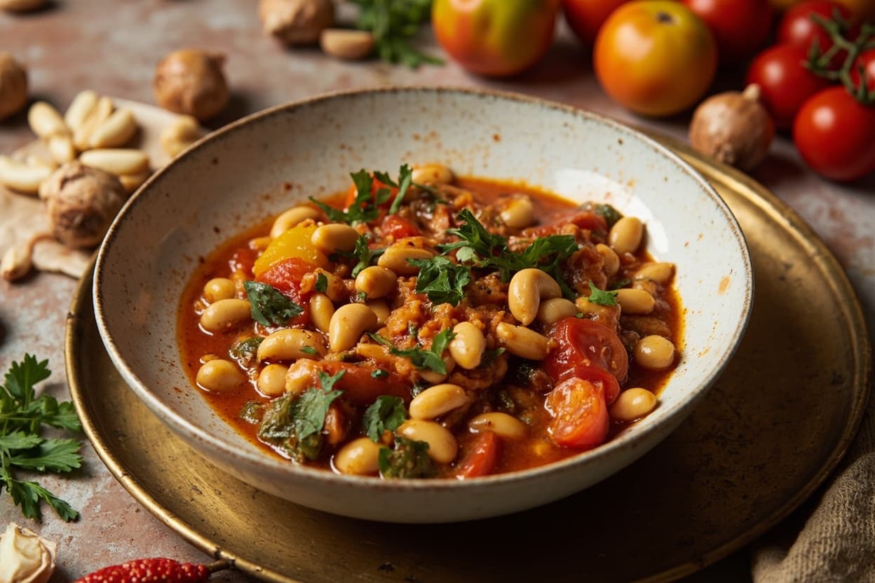 Spiced White Bean and Tomato Braise