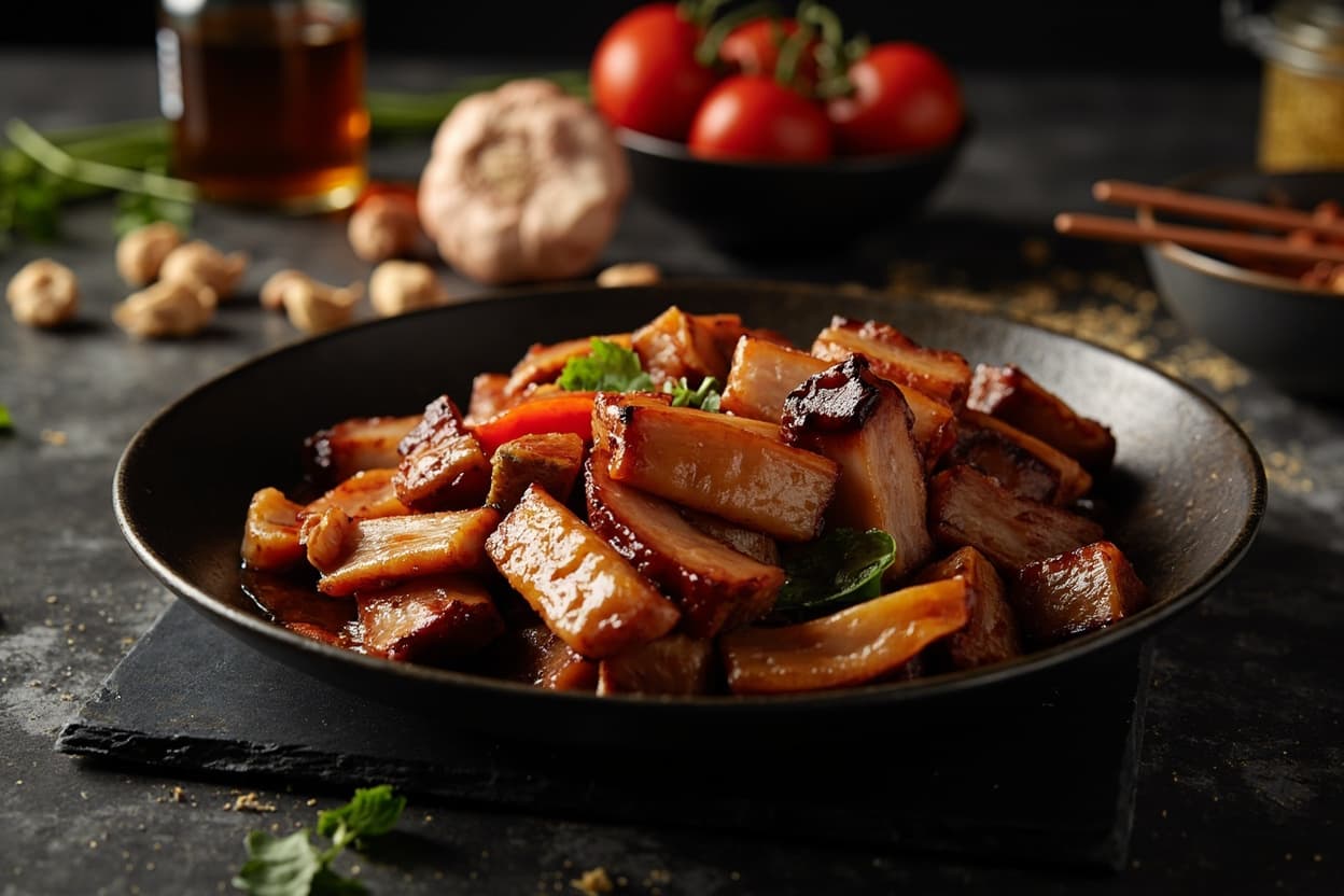 Sticky Honey-Soy Pork Belly