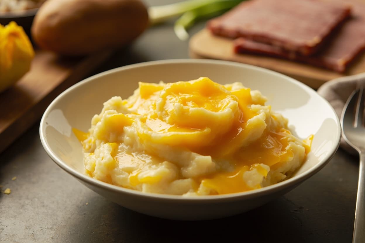 Straightforward Potato and Cheddar Mash