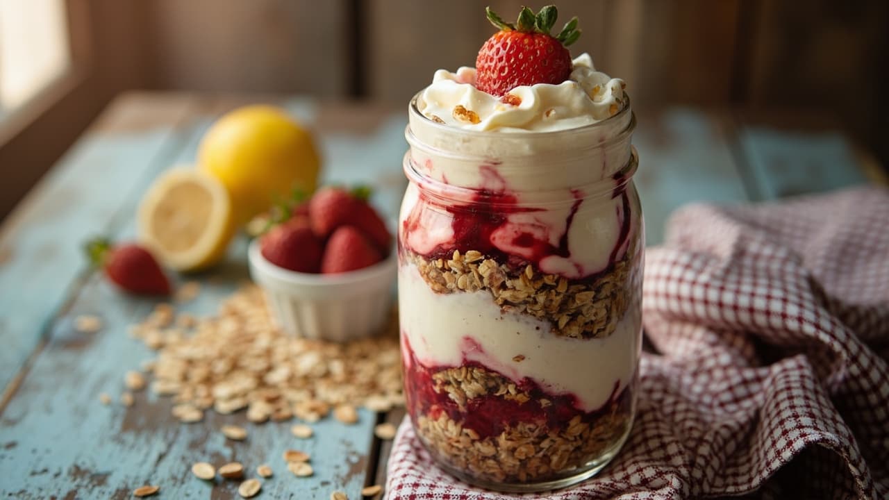 Strawberry Nutty Swirl Parfait