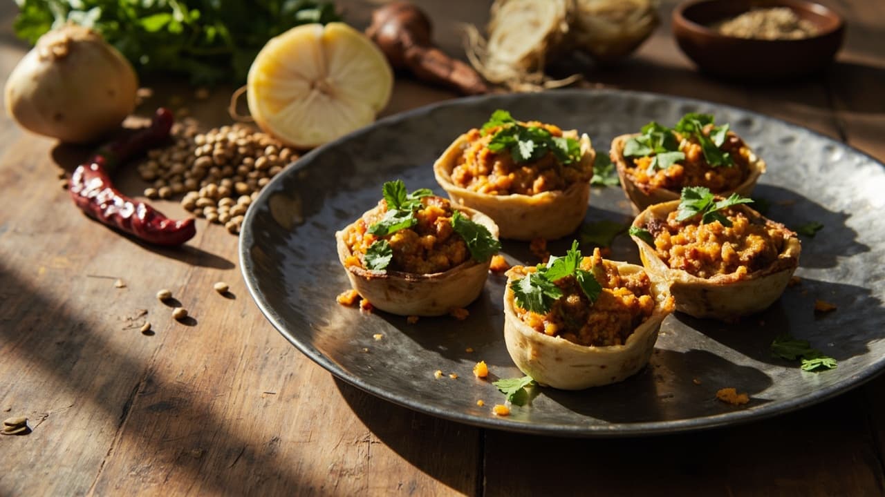 Stuffed Turnip Bites with Ginger-Garlic Keema