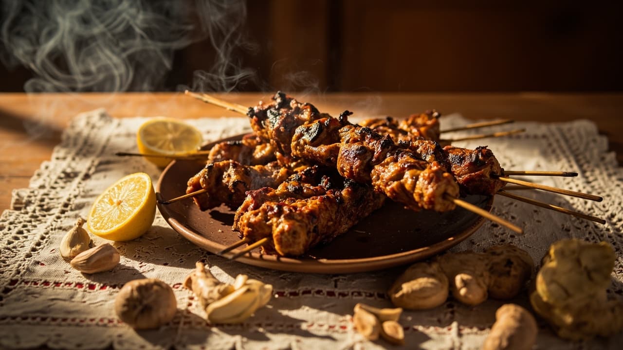 Suya-Inspired Peanut Beef Skewers