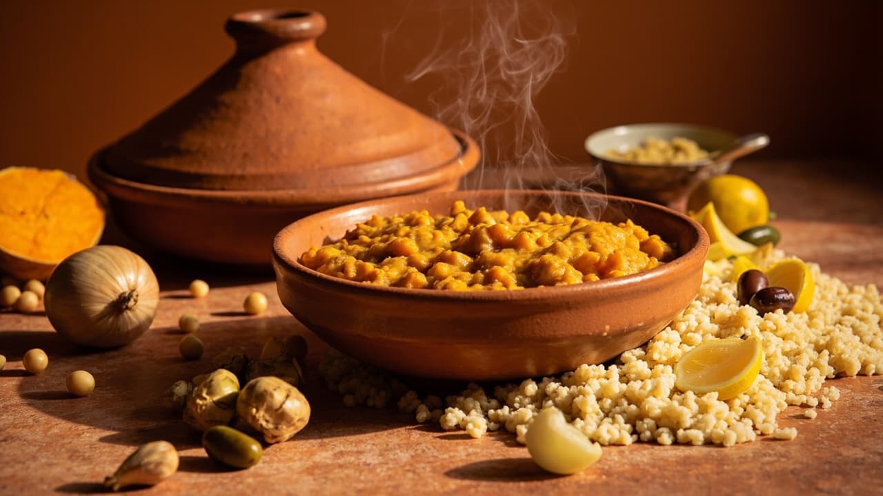 Sweet Potato and Chickpea Tagine