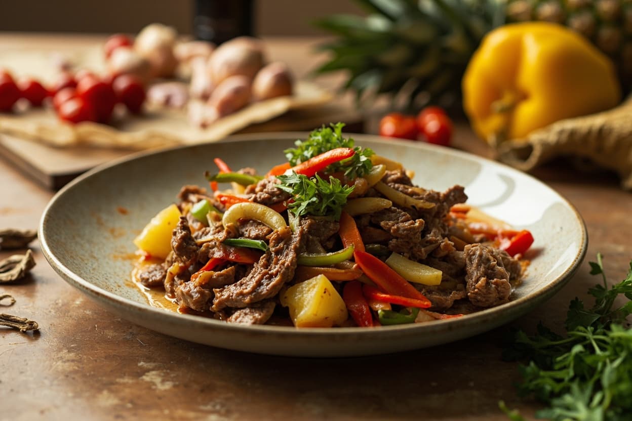 Tangy Beef and Pineapple Stir-Fry