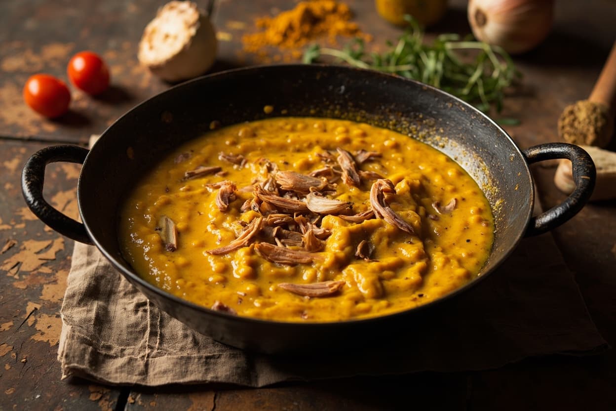 Tarka Daal with Sizzled Garlic and Cayenne