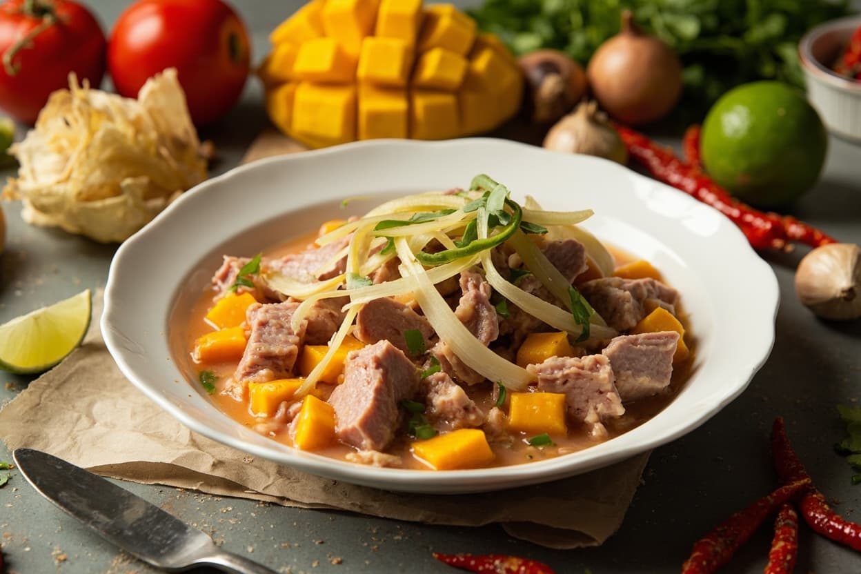 Tuna Ceviche with Mango and Cayenne
