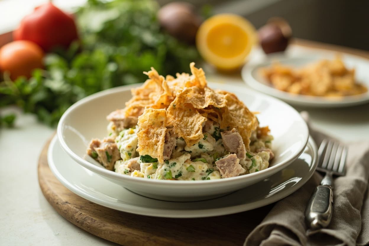 Tuna Salad with Salt & Vinegar Crunch