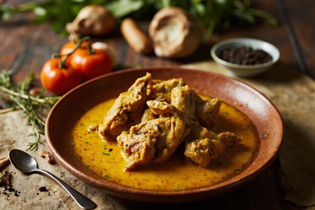 Turmeric Chicken Claypot with Kampot Pepper