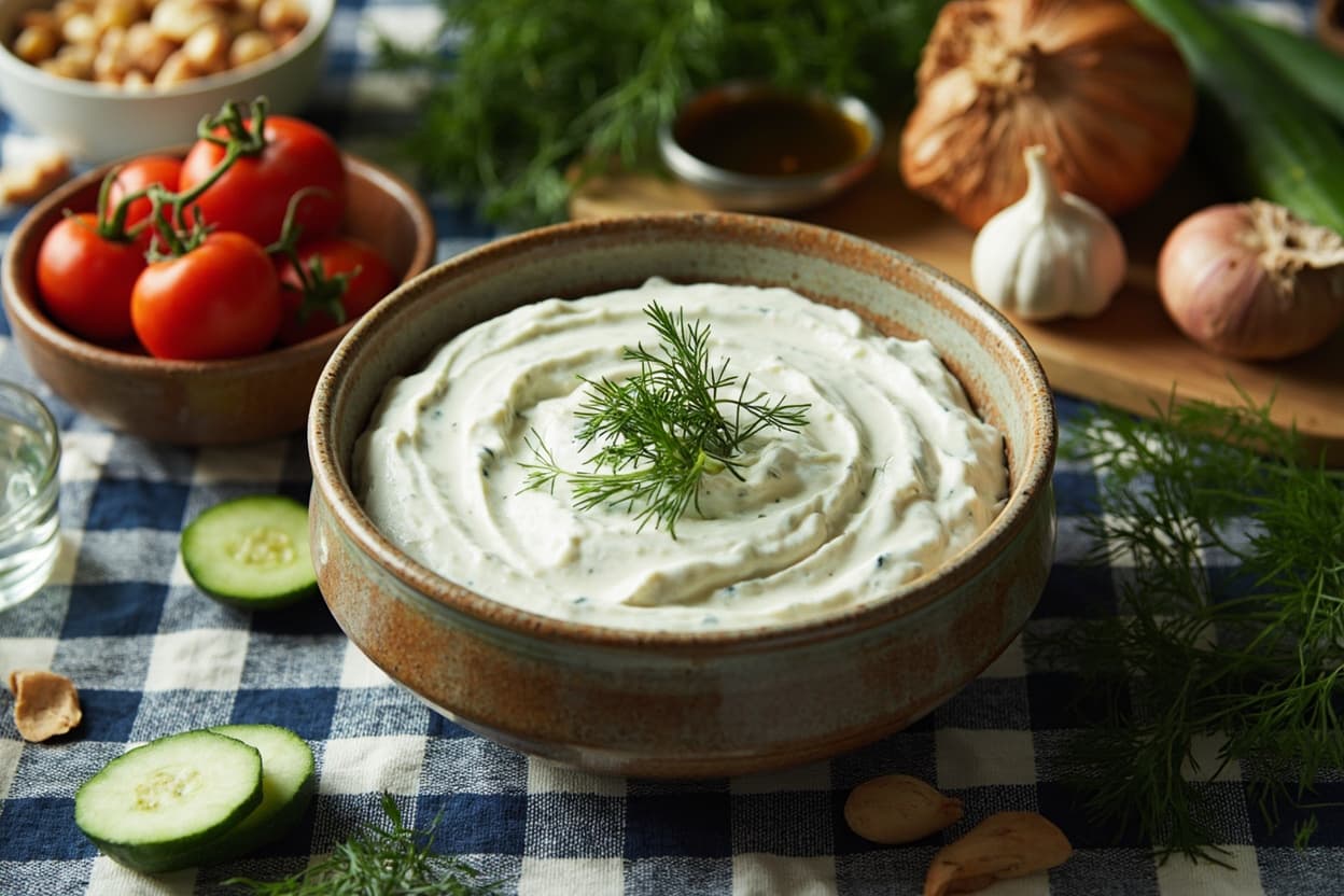 Tzatziki Cucumber and Garlic Yogurt Dip