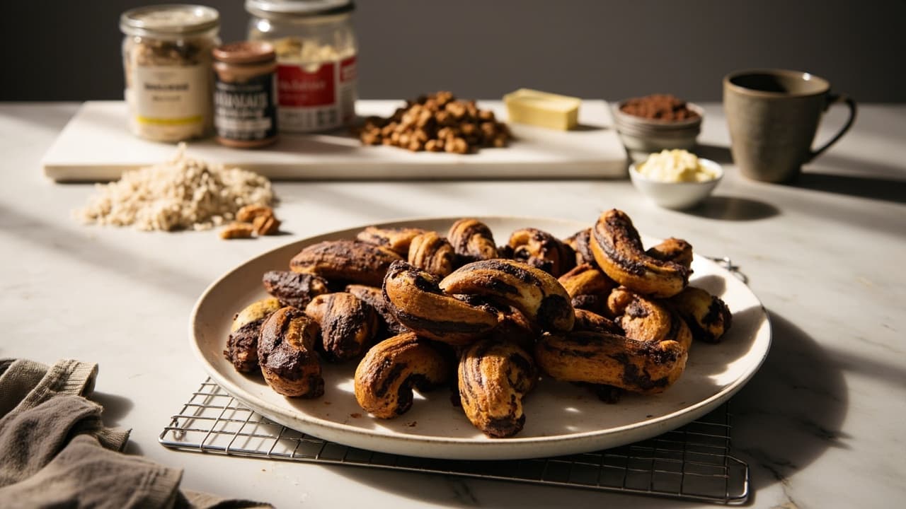 Walnut & Dark Chocolate Twists