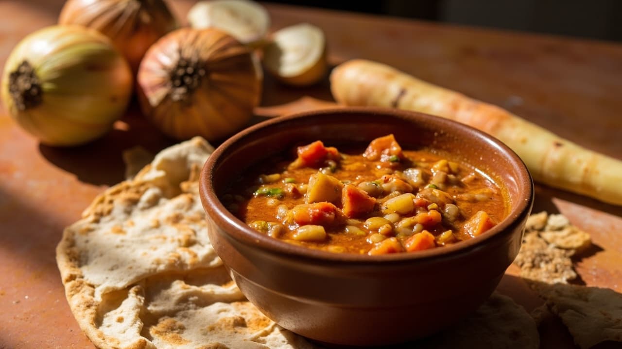 Warming Red Lentil Stew with Ginger and Cayenne