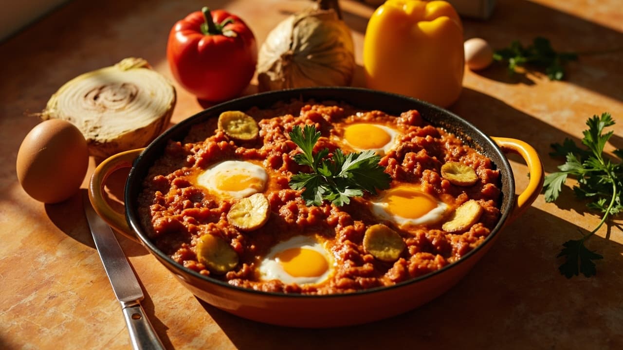 West African Tomato and Egg Skillet