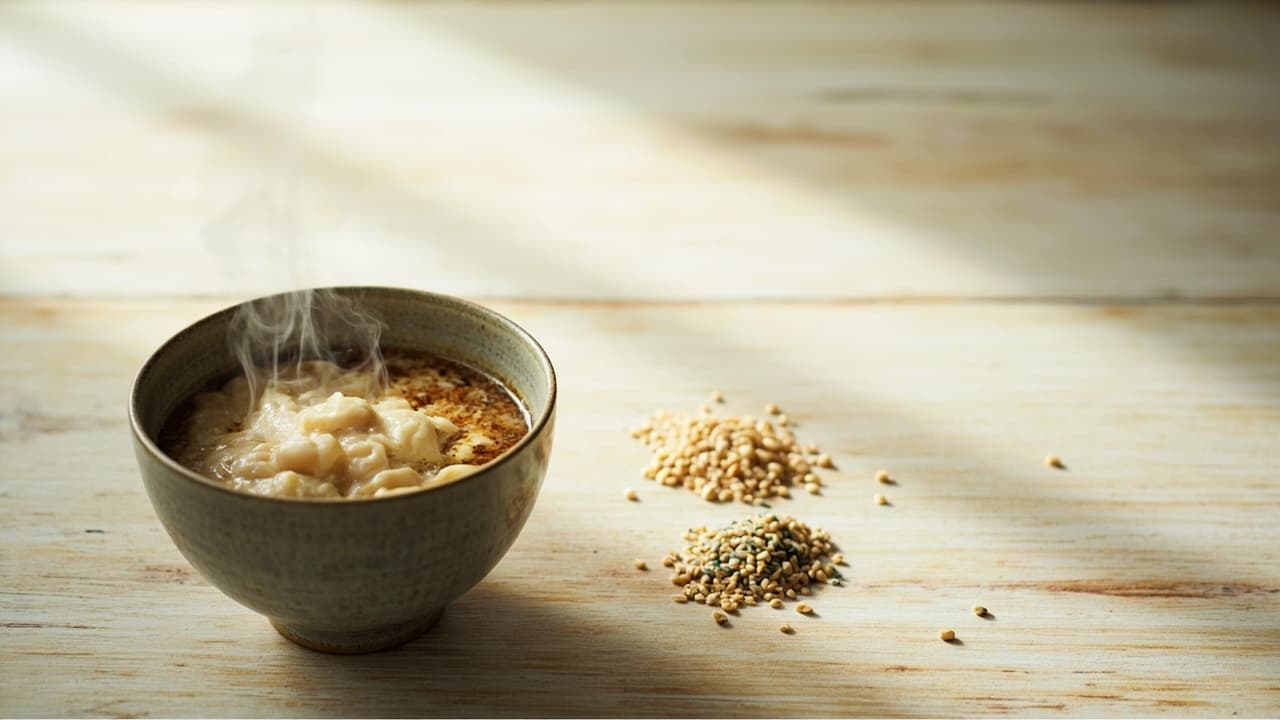 White Bean and Buckwheat Goma Doburo
