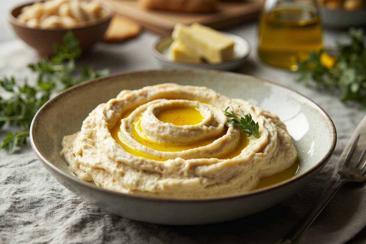 White Bean and Olive Oil Mash