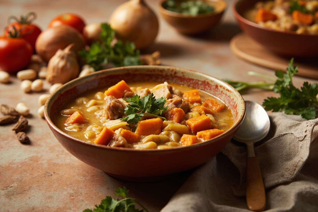 White Bean and Sweet Potato Locro