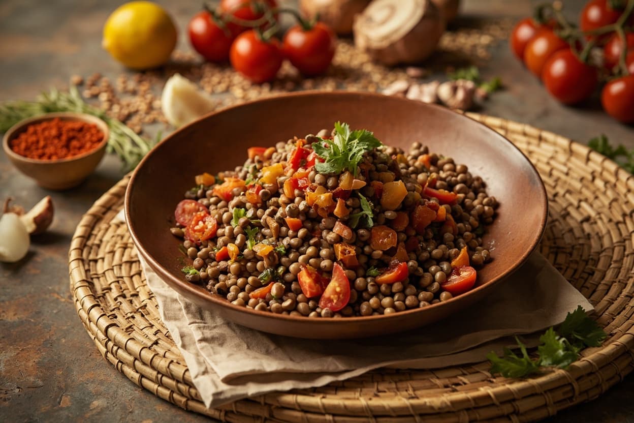 Yemisir Selata Lentil Tomato Salad
