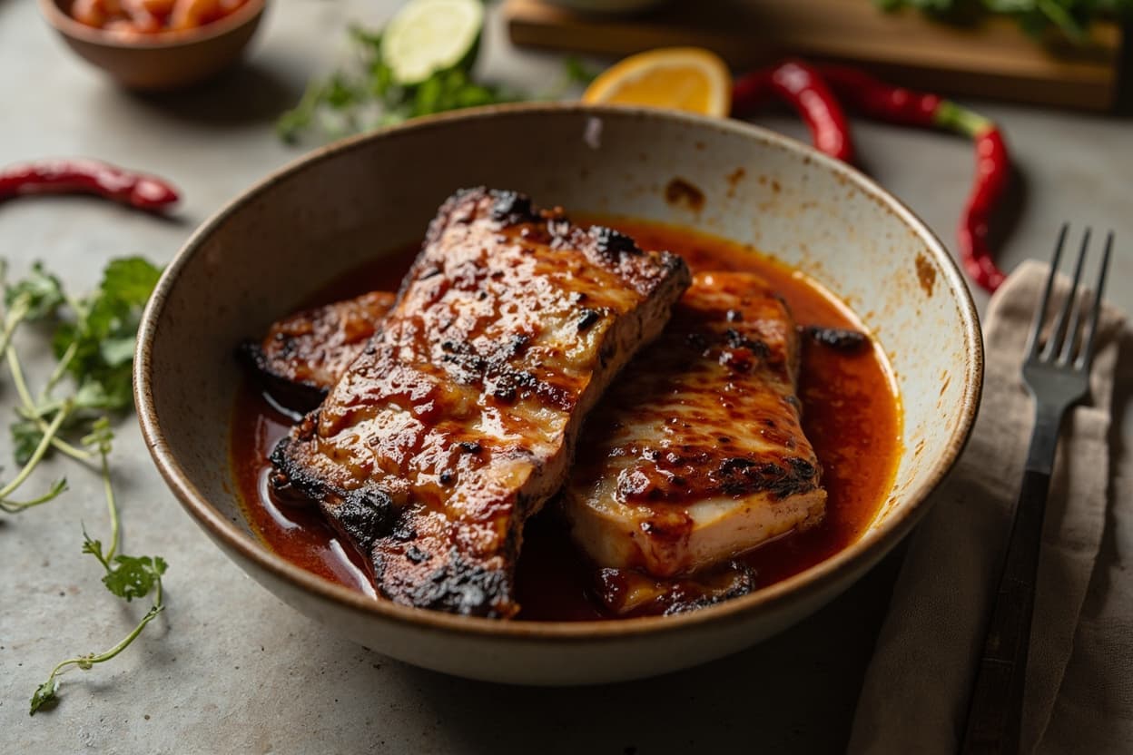 Yogurt and Chile Marinated Pork