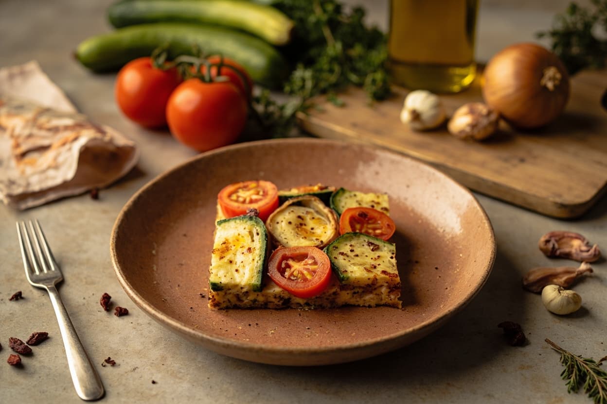 Zucchini and Tomato Tian with Thyme