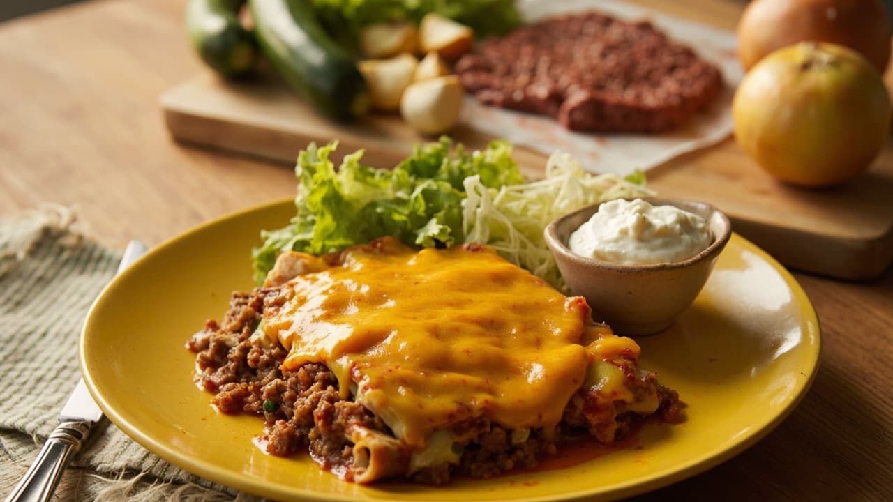 Zucchini-Boosted Beef Enchiladas