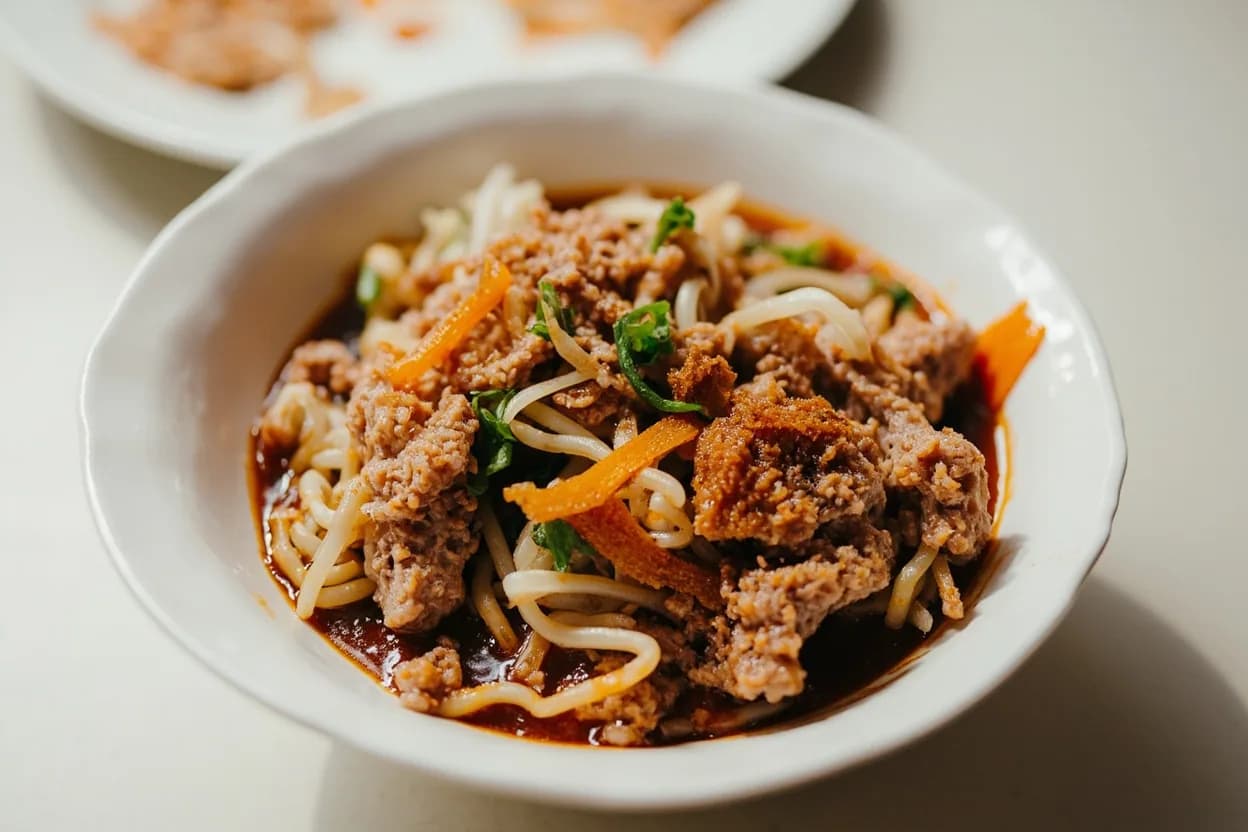 Boat Noodles (dry version / nam tok)