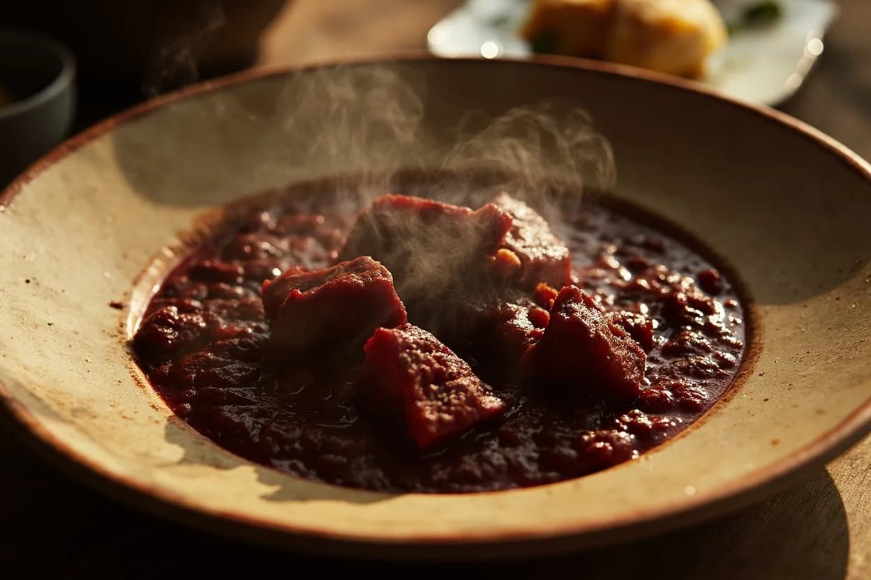 Cow Blood Stew