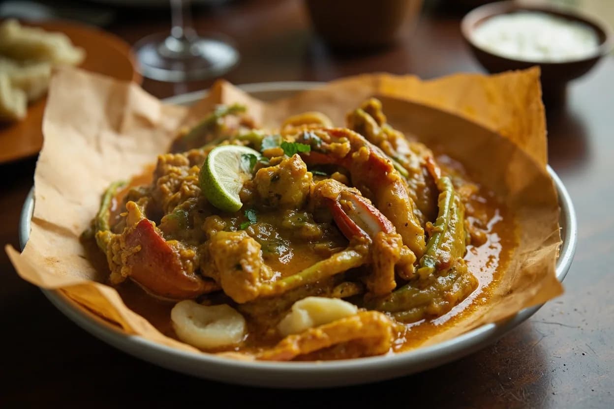 Curry Crab and Dumplings