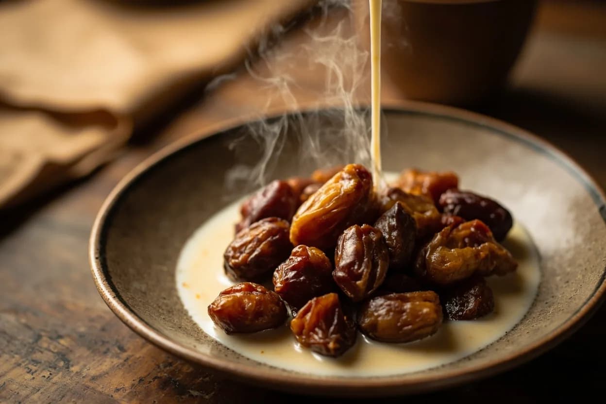 Dates with camel milk