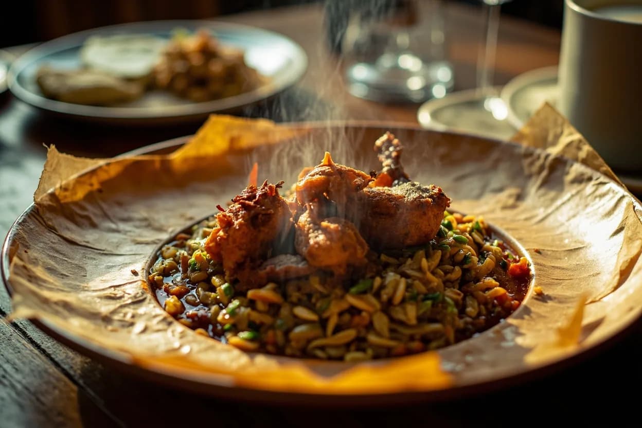 Freekeh with chicken