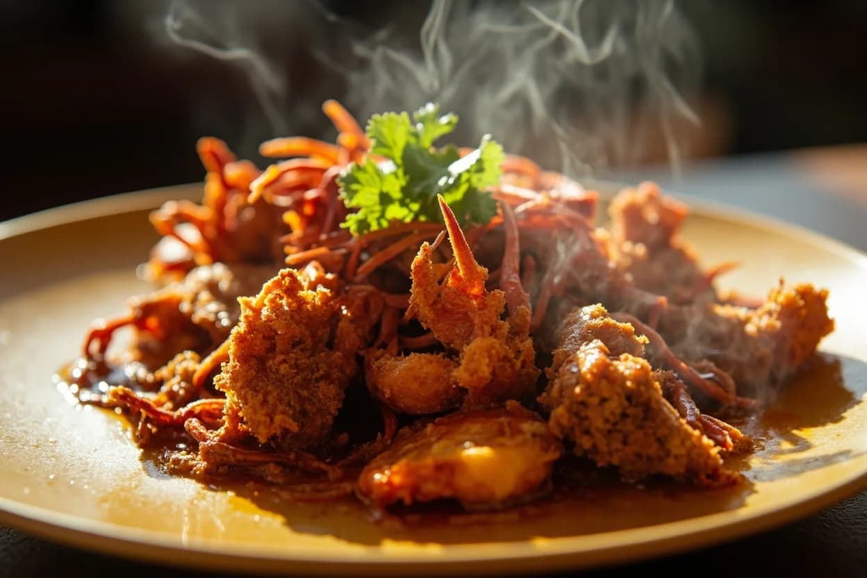 Fried Spiny Lobster