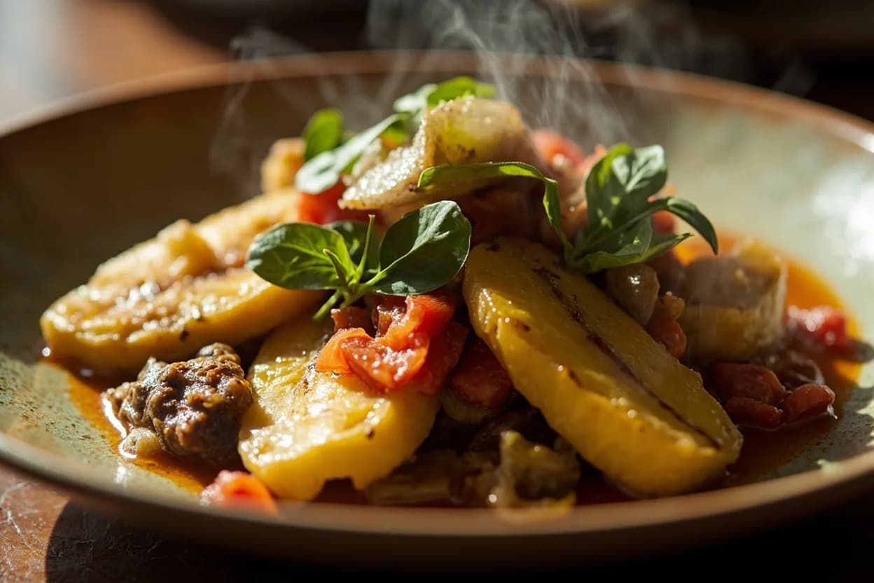 Green Fig and Saltfish