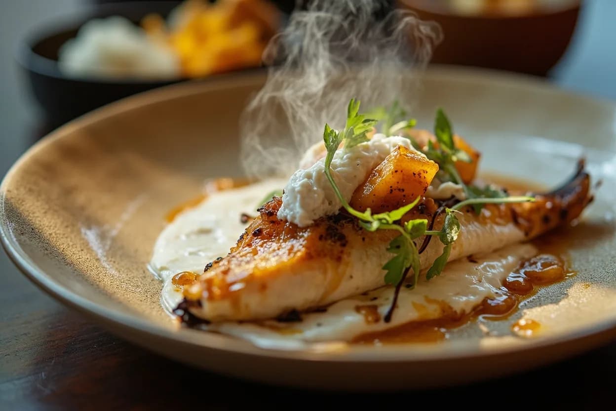 Grilled or Raw Fish with Coconut