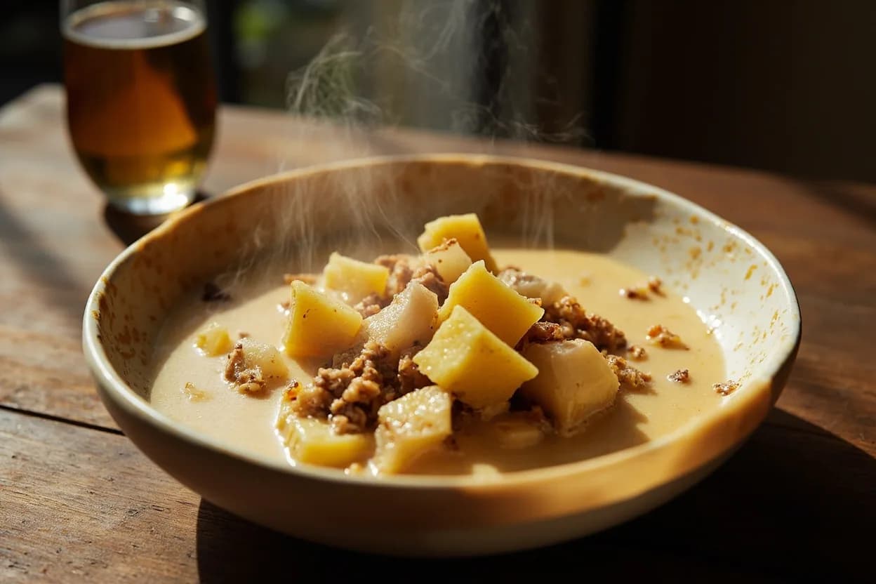 Manioc (Cassava) in Coconut Milk