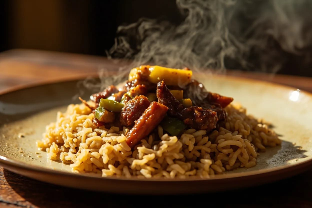 Ofada Rice and Ayamase Stew