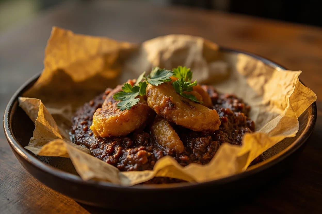 Plátanos en Mole