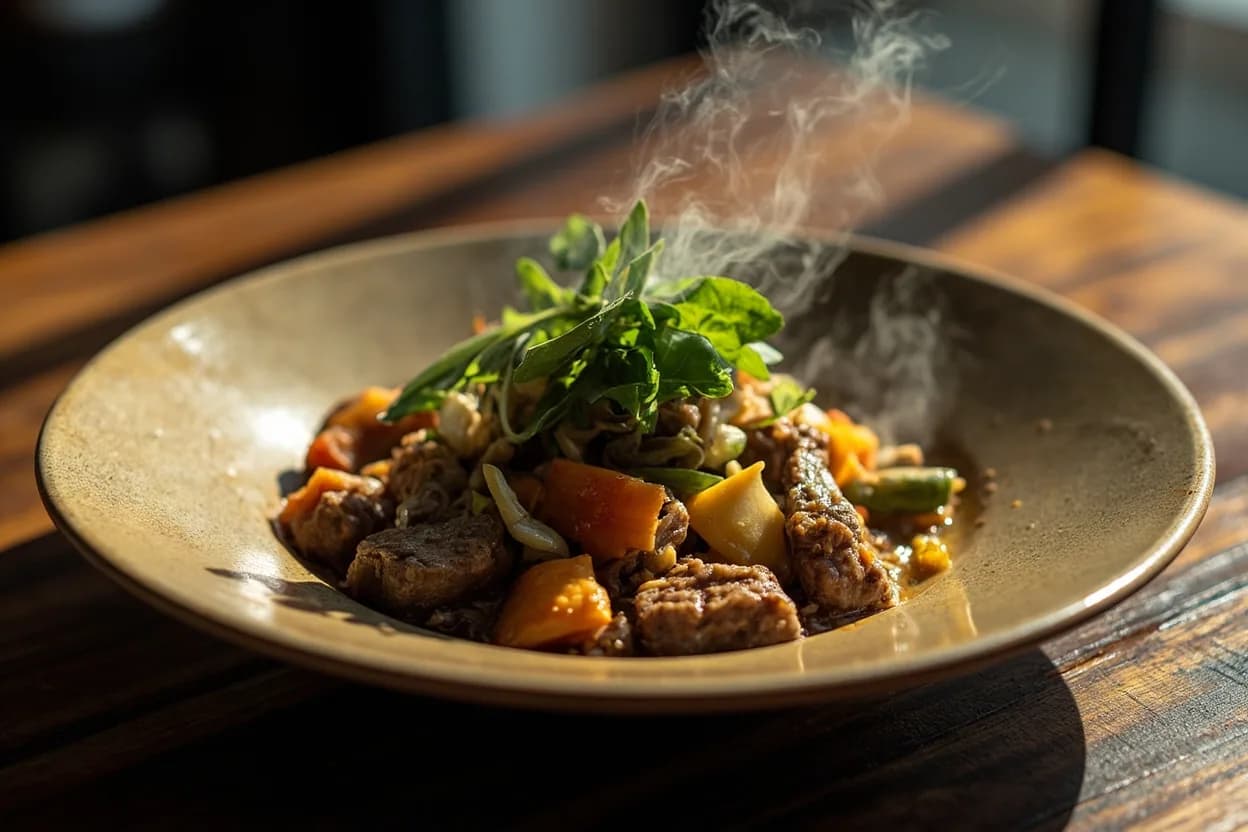 Pork and Vegetable Stir-Fry with Holy Basil