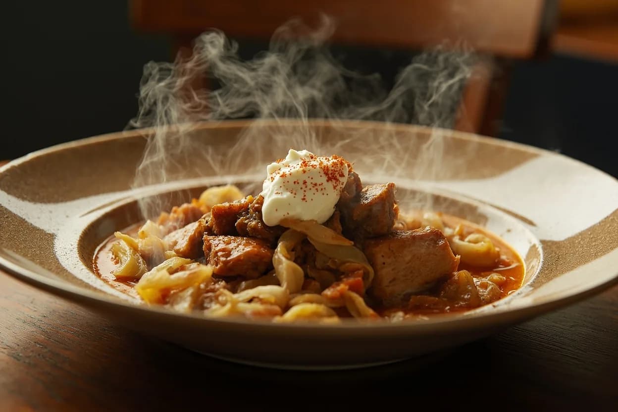 Pork Stew with Sauerkraut