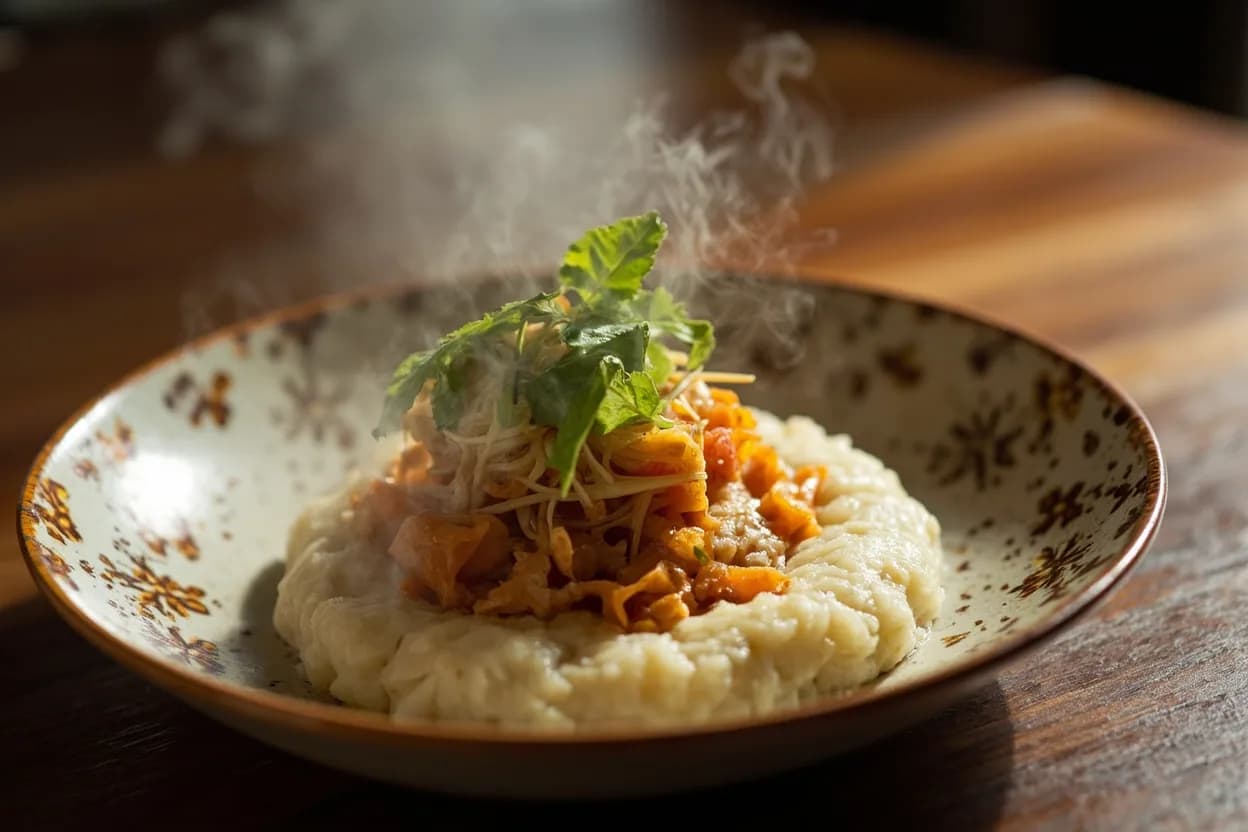 Pounded taro (poi-style)