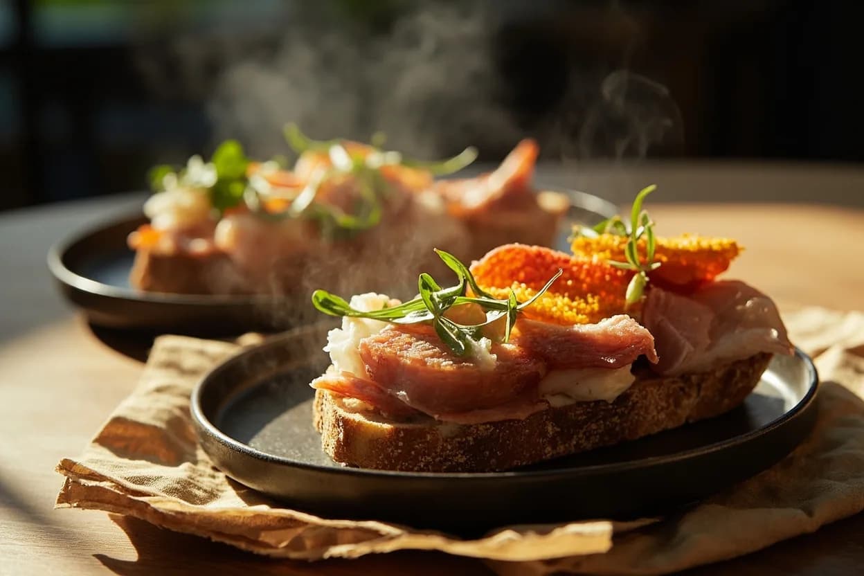 Rye Bread with Toppings