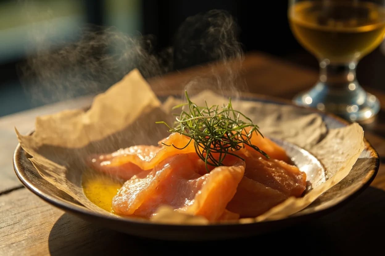 Salmon gravlax