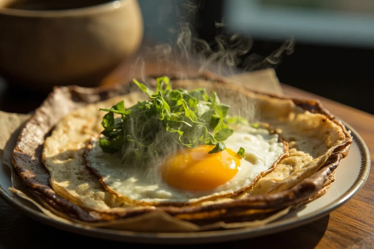 Scallion Pancake with Egg