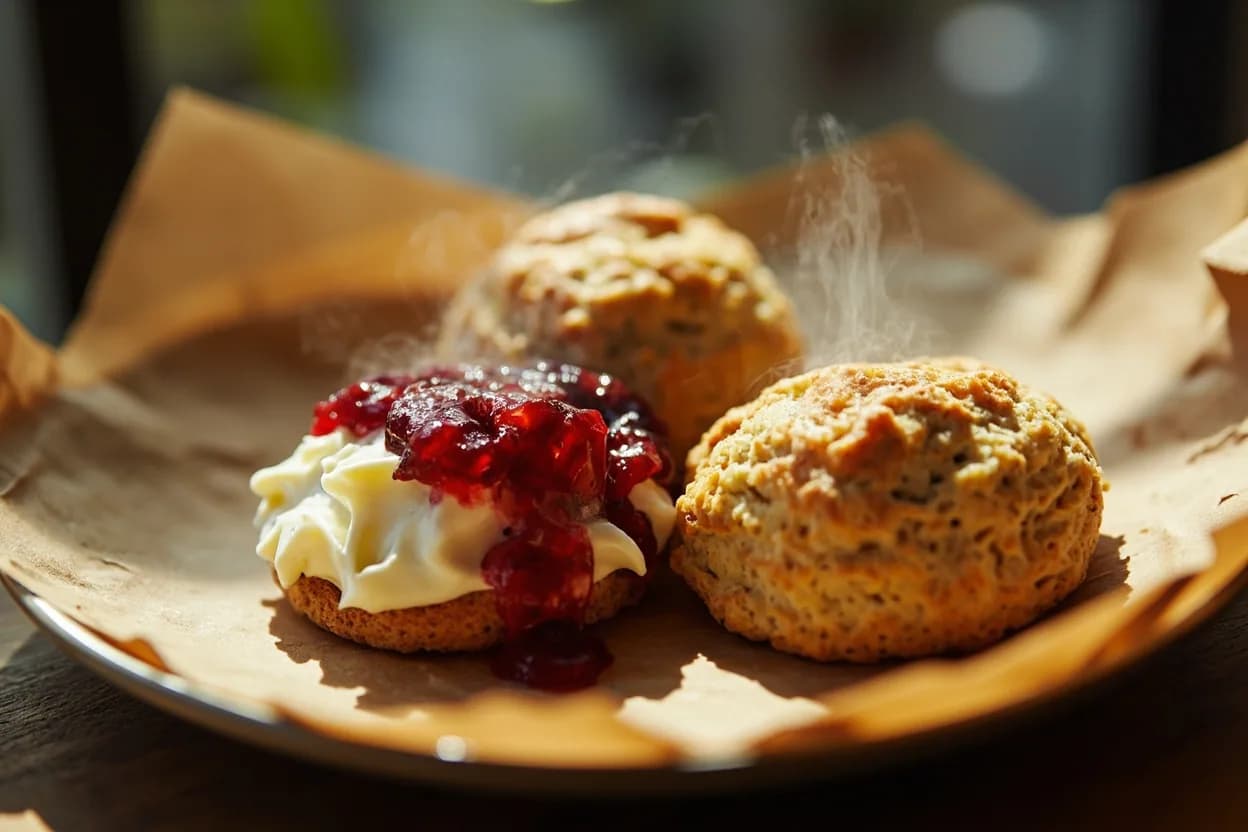 Scones with Clotted Cream and Jam
