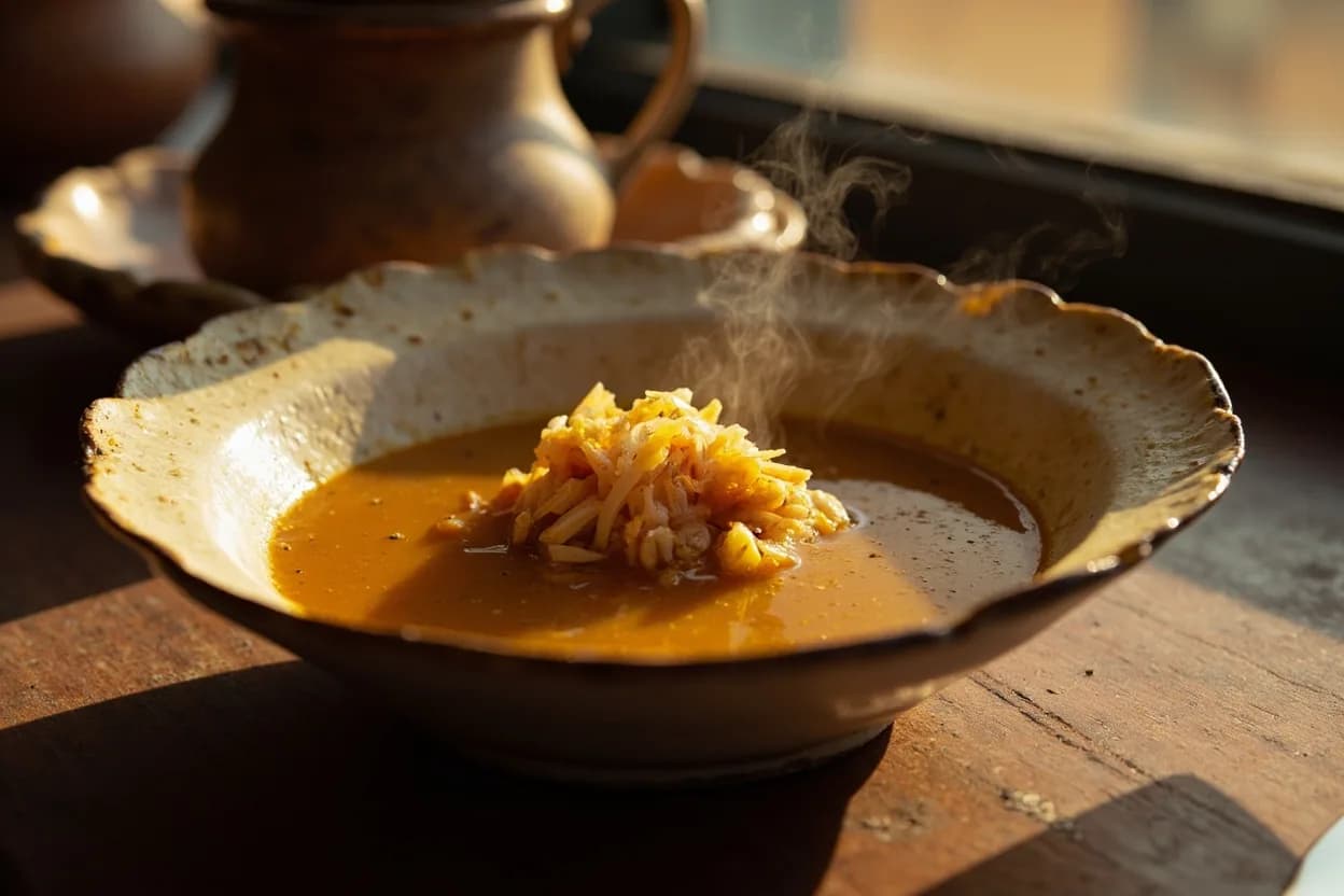Scorched-rice broth